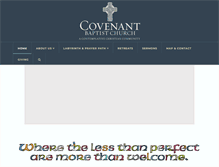 Tablet Screenshot of covenantbaptist.org